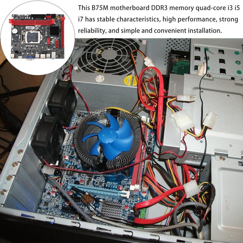 LGA 1155 Micro ATX Motherboard DDR3 Support For Intel I3 CPUs Desktop PC - Image 4