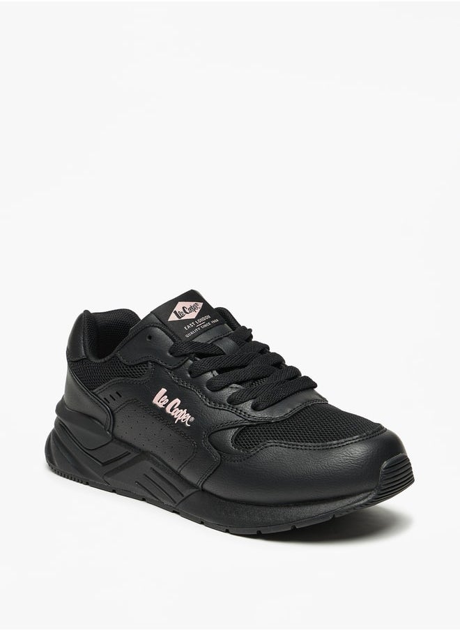 Lee Cooper Women's Panelled Low Ankle Lace-Up Sneakers  - Image 1