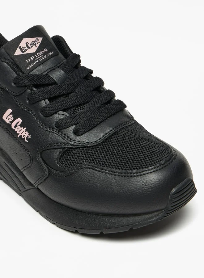 Lee Cooper Women's Panelled Low Ankle Lace-Up Sneakers