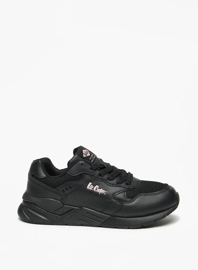Lee Cooper Women's Panelled Low Ankle Lace-Up Sneakers