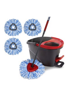 Bonita Microfiber Mop Refills: Compatible with Vileda/O-Cedar Easywring Mop Bucket System - Replacement Accessories for Efficient Cleaning 