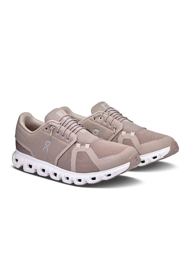 On Running Cloud 6 Unisex Running Shoes, Fog White - Image 1