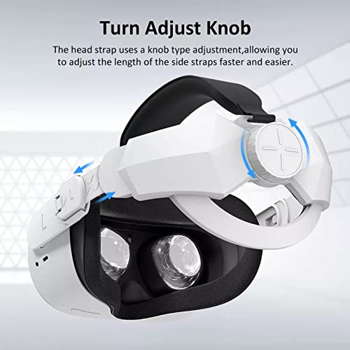 Careflection Elite Strap for Oculus Quest 2 / Meta Quest 2, Adjustable Head Pad Head Extend Strap Replacement Provides Longer Enhanced Grip, Comfortable Balance and Support Better Headset Comfort VR Accessory v2 - Image 2