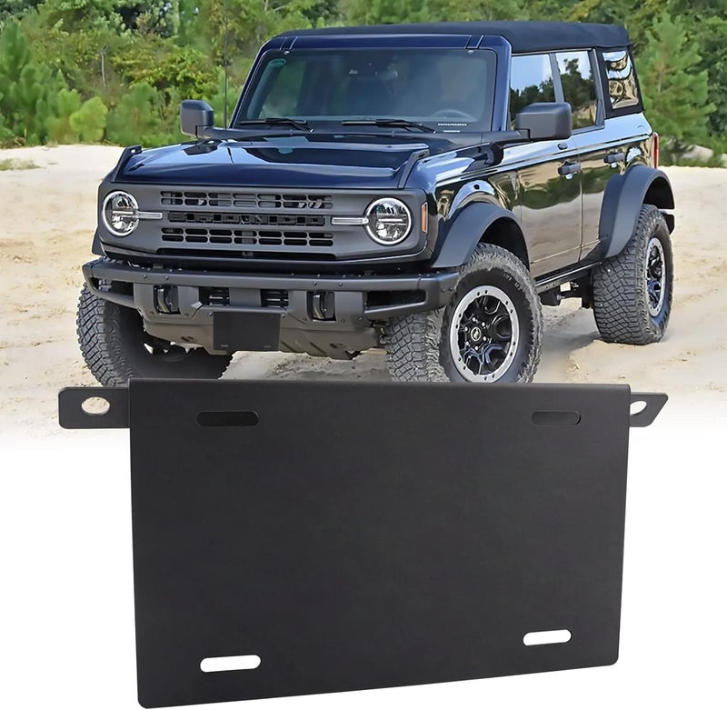 GLOBLED Front License Plate Bracket for Ford Bronco - Image 1