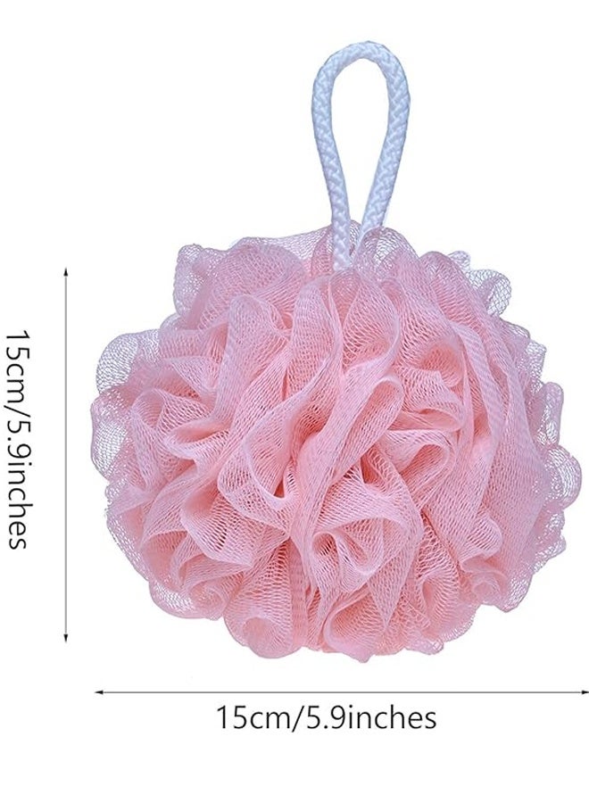 3 جهاز كمبيوتر شخصي شبكة حمام اسفنجة بوف, تقشير كرات دش Loofah, كرة دش نظيف الجسم الناعمة, ملحقات حمام تنظيف الجلد للبالغين, رغوة لطيفة غسيل الجسم اسفنجة للاستخدام اليومي في الحمام - Image 4