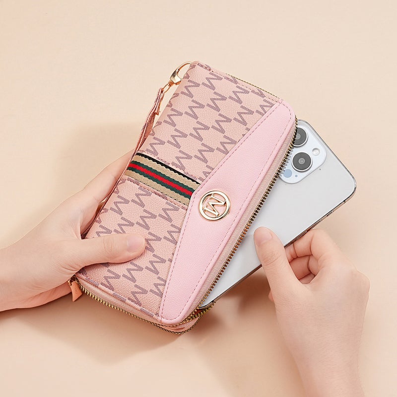 Multifunctional Solid Color PU Leather Wallet, RFID Blocking Design Portable Daily Storage Purse for Cards Cash Coin Business Use - Image 3