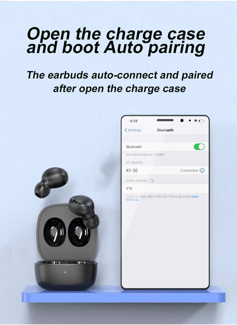 POWER LIFE - XY-30 True Wireless Earbuds,Wireless Earbuds Bluetooth TWS Headphones Earphone, IPX4 Waterproof Earphones Built-in ENC Noise Cancellation Mic for iPhone, Android, Pad, Sports, Workout - Image 1