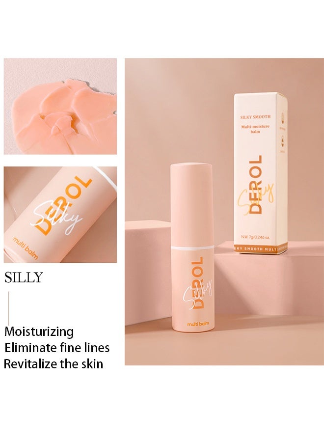DEROL Silky Smooth，Wrinkle Repair Moisturizing Multi Balm Stick, Anti-wrinkle Face Balm Eye Balm Body Hydrating Face Moisturizer, Wrinkle Balm Stick Face Skin Collagen Moisturizer for Dry Skin (7g/0.246 oz) - Image 2