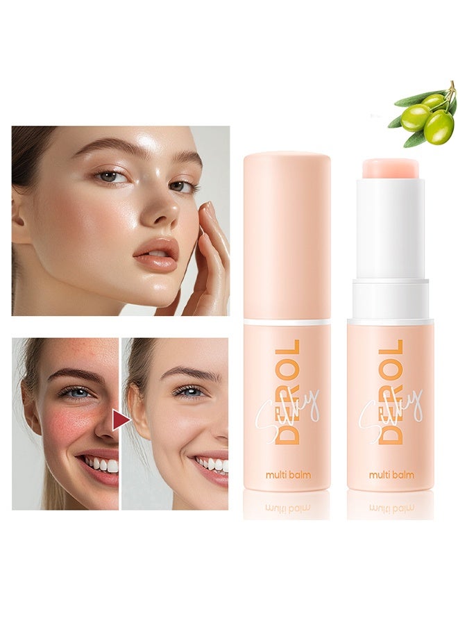 DEROL Silky Smooth，Wrinkle Repair Moisturizing Multi Balm Stick, Anti-wrinkle Face Balm Eye Balm Body Hydrating Face Moisturizer, Wrinkle Balm Stick Face Skin Collagen Moisturizer for Dry Skin (7g/0.246 oz) - Image 1