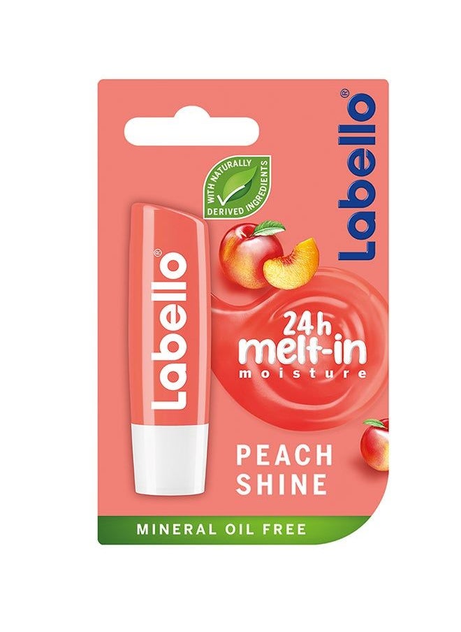 Labello - Moisturizing Lip Balm, Peach Shine Peach Shine - Image 1