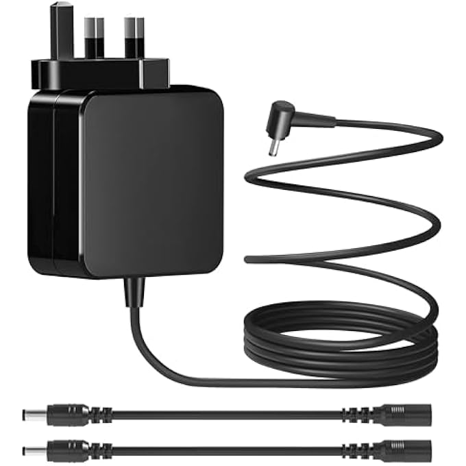 rayihni 65W LAPTOP CHARGER FOR ASUS VIVOBOOK 15 17 14 X540 X540S X540SA X540UA X540L X540LA F512FA F512DA F512F F512D F512 F510UA F510 F510QA M712D M712J M712U ZENBOOK UX360 UX305 UX330 NOTEBOOK POWER ADAPTER - Image 1