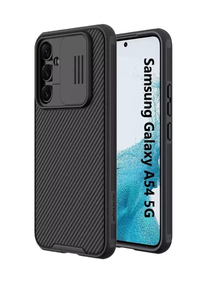 Nillkin CamShield case Protective Cover with Camera Protector Hard PC Ultra Thin Anti-Scratch Phone Case For Samsung Galaxy A54 5G Black