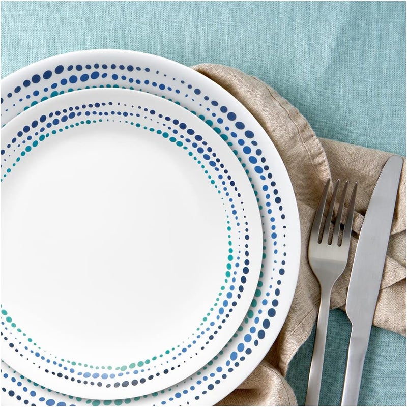 Corelle طقم أدوات المائدة كوريل أوشن بلو 16 قطعة - Image 3