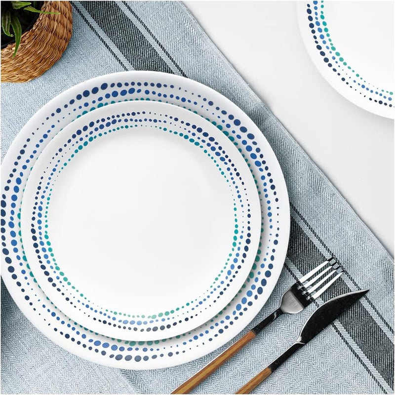 Corelle طقم أدوات المائدة كوريل أوشن بلو 16 قطعة - Image 2