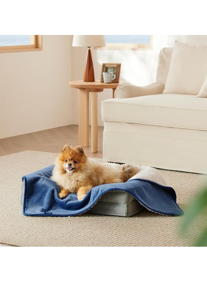 Moro Moro Reversible Waterproof Dog Blanket – Sherpa & Flannel, Ultra-Warm & Cozy  - Image 3