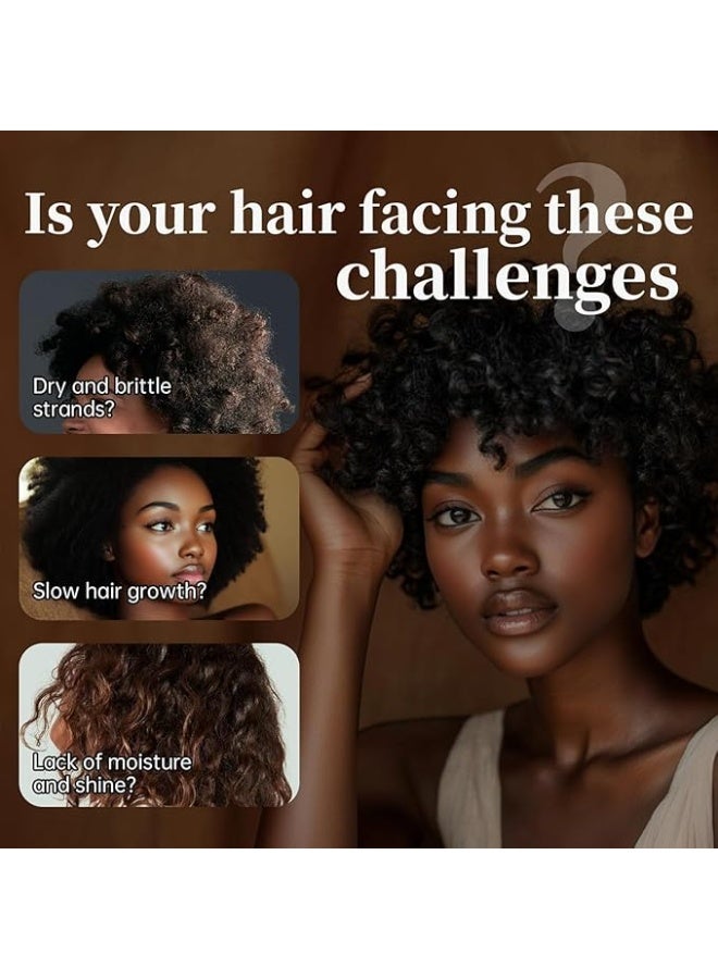 عشبات عشبة التشيبي طبيعية ١٠٠٪. تركيبة نمو الشعر، قناع ترطيب فائق لجميع أنواع الشعر - ٤٠٠ جرام - Image 2
