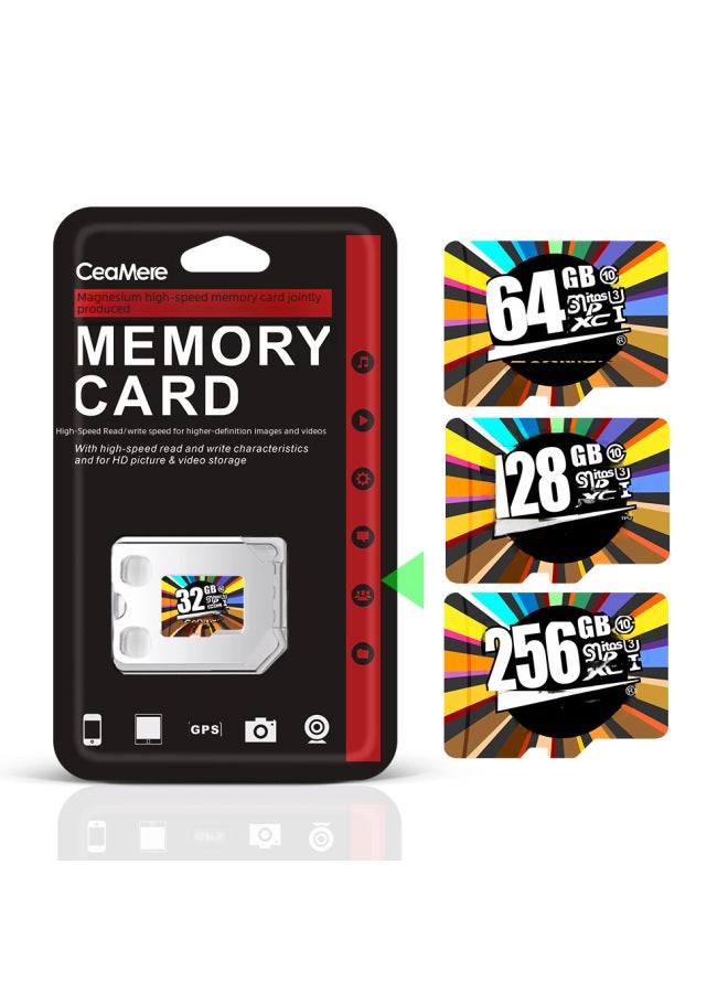 Colorful Dash Cam High Speed Card 16g 32g 64g 128gtf Storage Card Surveillance Memory Digital Computer Storage-Capacity:256GB - Image 1