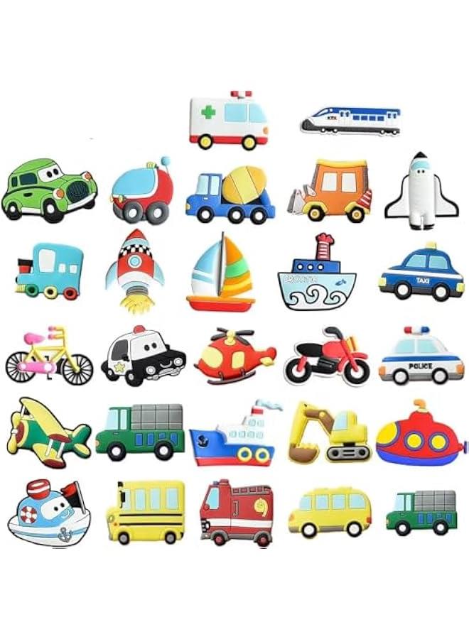 WEZCHUGHAOL Fridge Magnets For Toddlers, Transports Rubber Refrigerator Magnets For Kids Aircraft, Boat, Vehicle, Car Refrigerator Magnet Gift For Fridge Whiteboard Cute Animals Cartoon Magnets - Image 1
