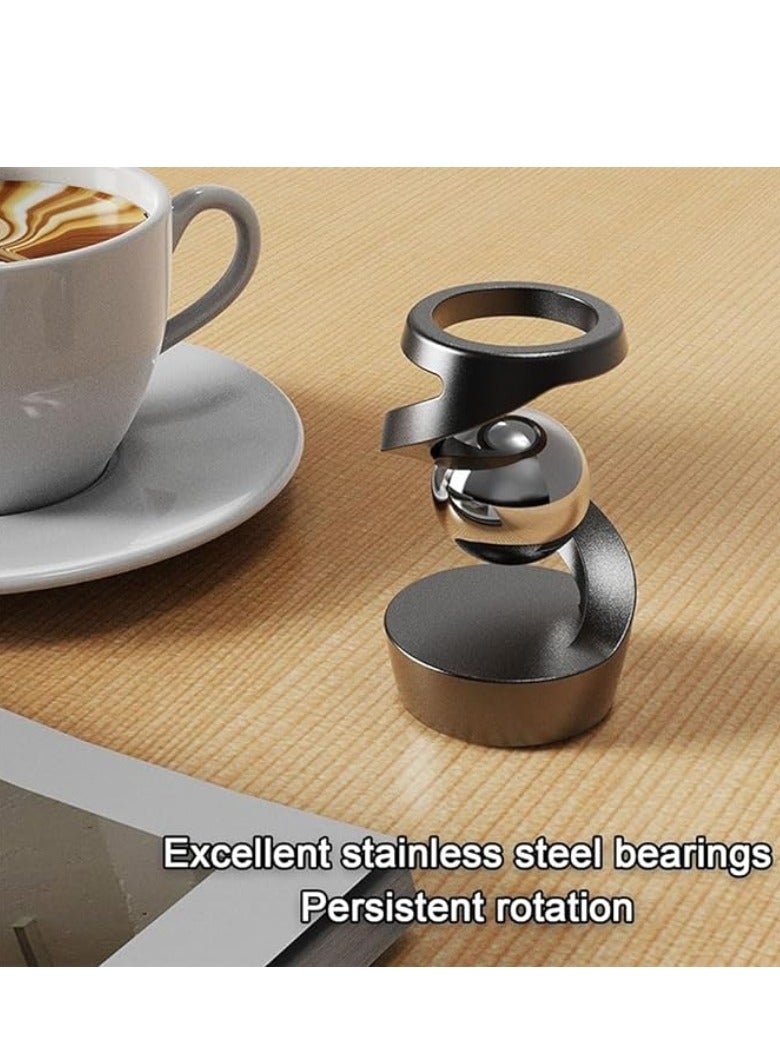 M MIAOYAN Anti-gravity kinetic energy desk toys, executive kinetic energy rotating desk toys, adult fidget spinners, suspended desk toys, visual illusion rotating desk decorations, decompression toys  - Image 3