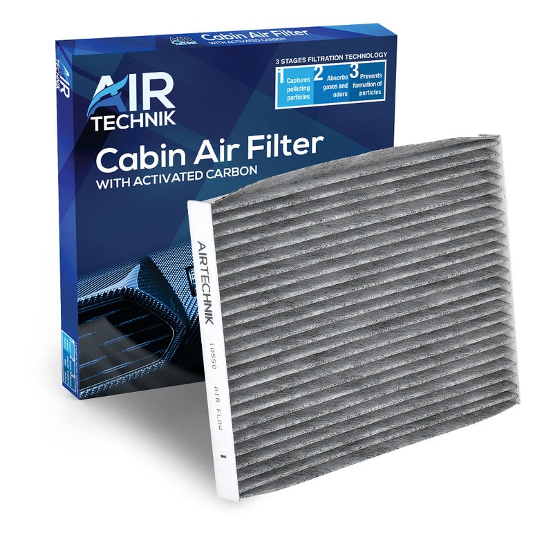 AirTechnik CF10550 Cabin Air Filter wActivated Carbon  Fits Nissan Rogue 20082013 Rogue Select 20142015 Sentra 20072012  27277JM01A