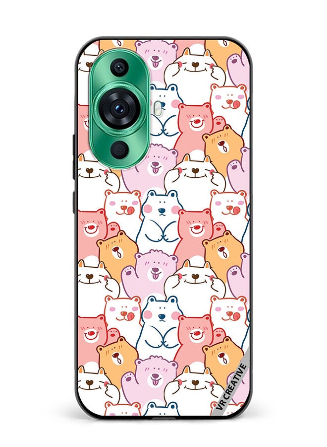 VR CREATIVE Protective Case Cover For Huawei nova 11 Pro Cute Cartoon Bear Design Multicolour - Image 1