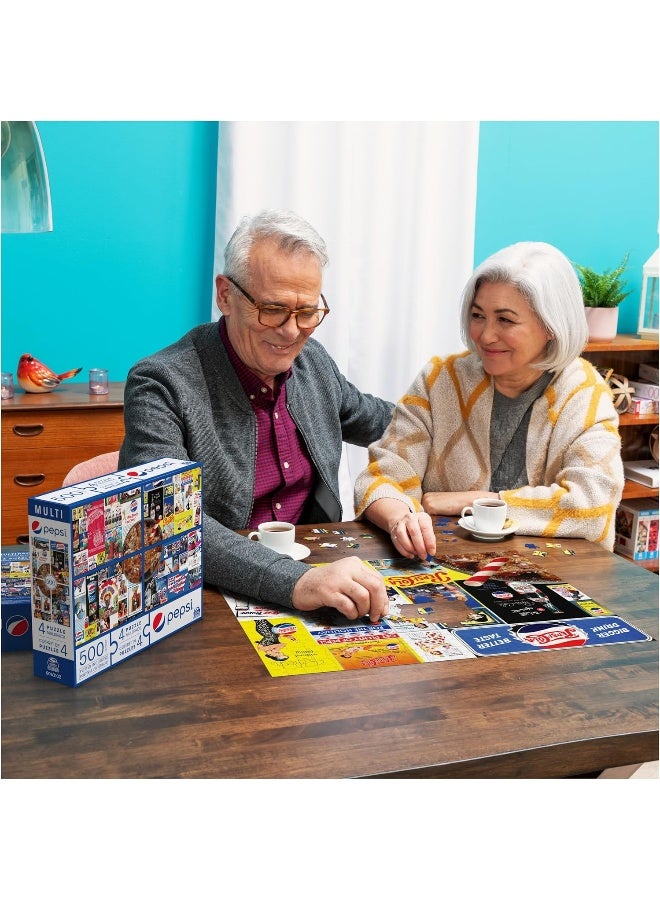 سبين ماستر جيمز بيبسي، 4 ألغاز متعددة العبوات، 500 قطعة تجتمع لتشكل لغزًا ضخمًا لمشروبات الصودا - Image 1