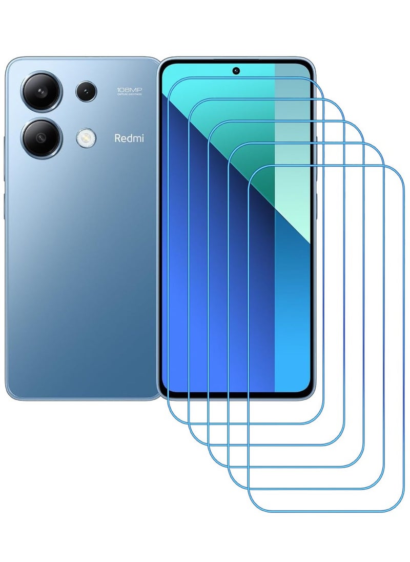 ACLIX 5 Pieces Antistatic ESD Dustproof Premium Quality High Definition Clear Tempered Glass Screen Protector Designed For Xiaomi Redmi Note 13 - Image 1