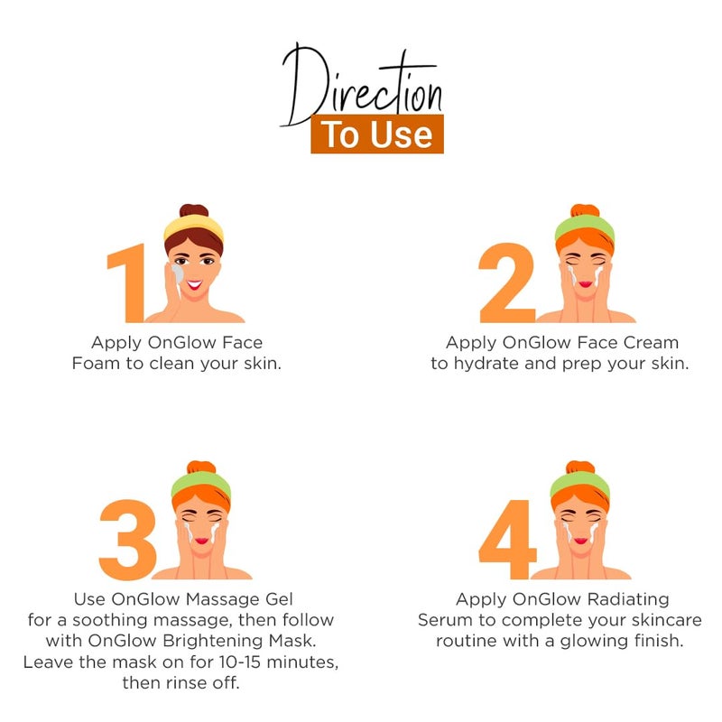 Vedic Line Vedicline Onglow Facial Kit For Glowing Smooth And Clear Skin With The Goodness Of Aloe Vera Vitamin C And Mulberry Extracts 500ml  - Image 3