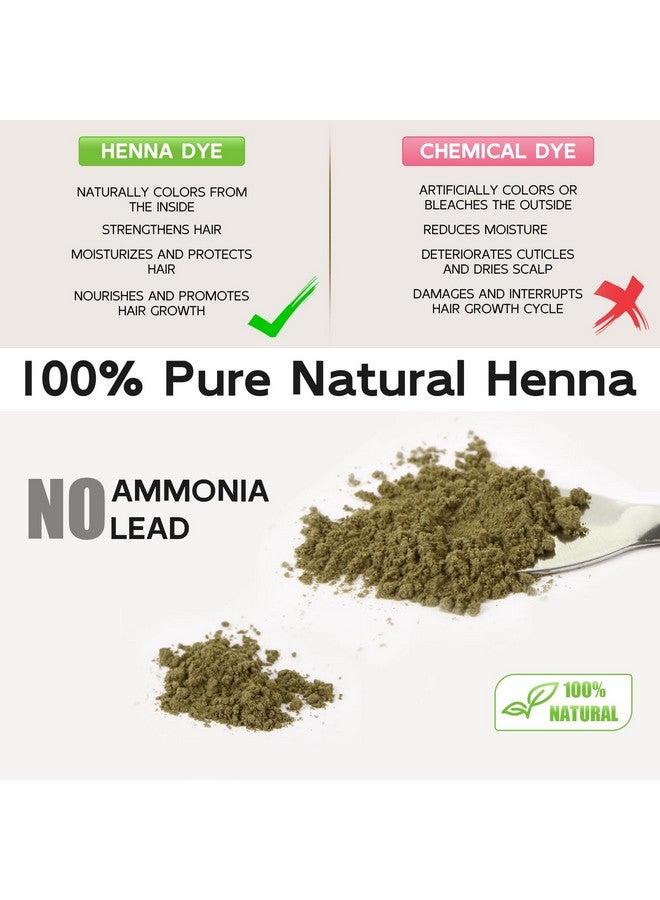 Simpout Henna Powder With Rose Water Natural Henna Powder And Hair Kit No Ammonia No Lead Water & Smudge Proof Easy To Use(Black) - Image 2