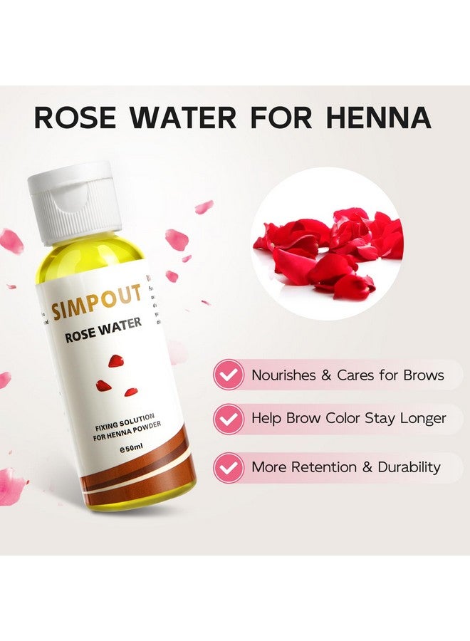 Simpout Henna Powder With Rose Water Natural Henna Powder And Hair Kit No Ammonia No Lead Water & Smudge Proof Easy To Use(Black) - Image 3