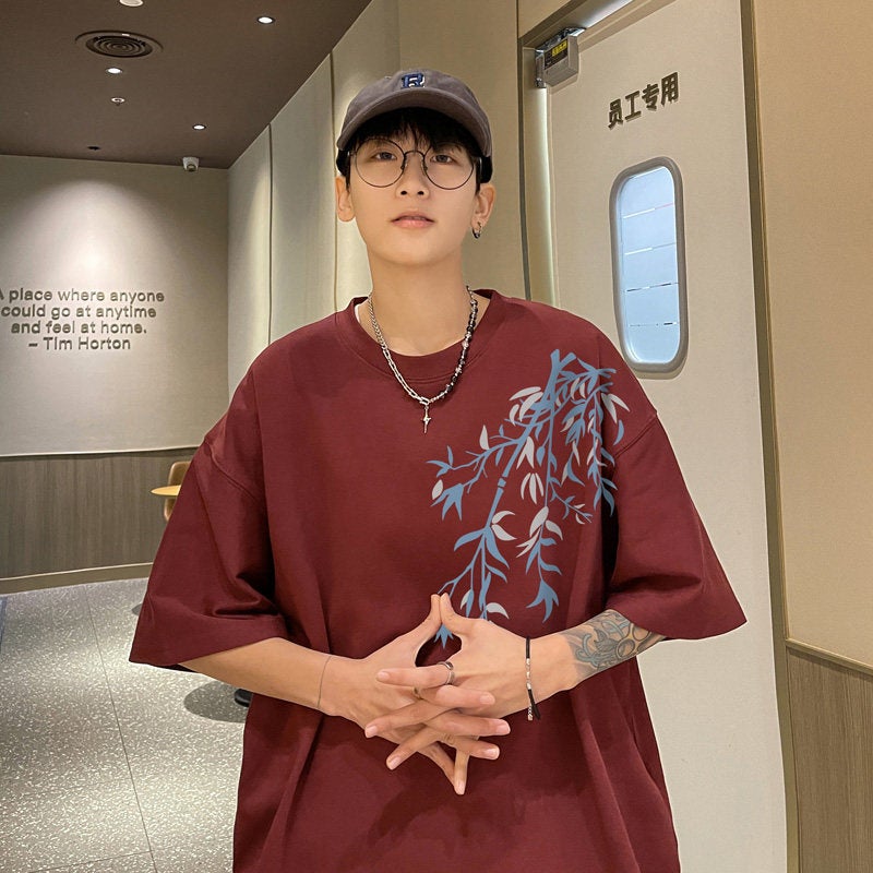 New Chinese Style National Style T-Shirt Men'S Short-Sleeved Summer All-Match Fashionable Brand Half-Sleeved Men'S Top - Image 3