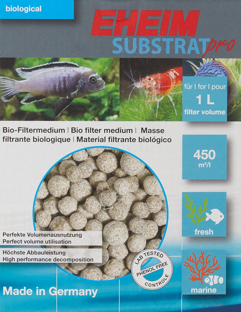 EHEIM Substrat Pro Biological Filter Media (Sintered Pearl-Shaped Glass) 1L - Image 1
