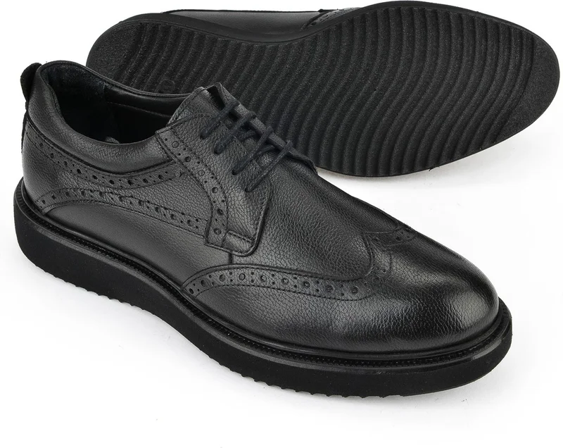 Ziya Men's Leather Shoes 1511025Z285 Black