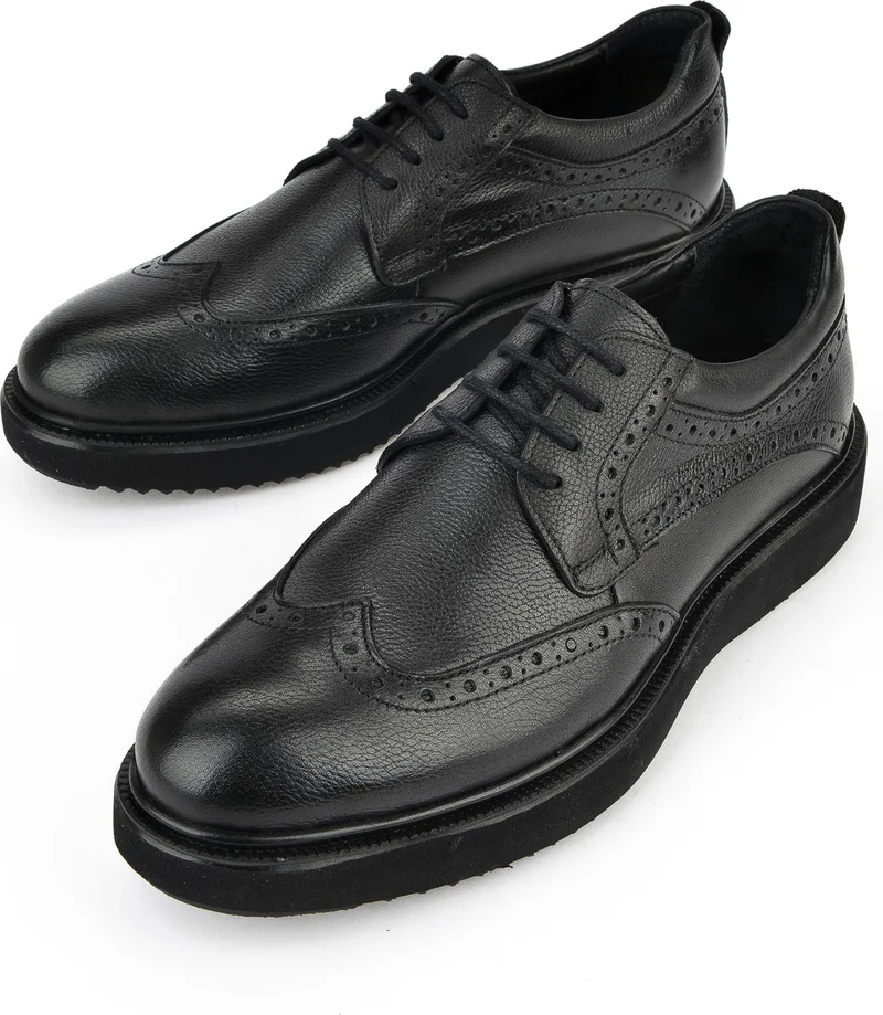 Ziya Men's Leather Shoes 1511025Z285 Black