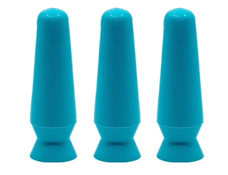 DMV DMV Scleral Cup Large Contact Lens Handler - Inserts Scleral Contact Lenses and Prosthetic Eyes (Ventless) - Pack of 3 Light Blue  - Image 1