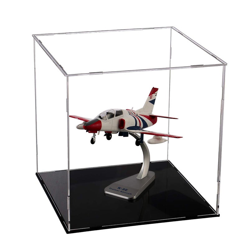 Evron Evron Display Case for Collectibles Assemble Clear Acrylic Box Alternative Glass Case for Display Action Figures Home Storage & Organizing Toys (10x10x10 inch; 25x25x25 cm)  - Image 1