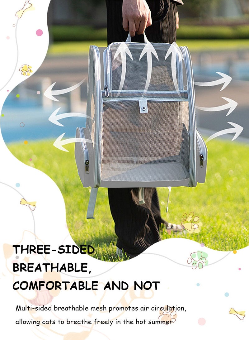 Kidle Cat Bag Pet Backpack Pet Carrier Bag Cat Backpack Expandable with Breathable Mesh for Travel Camping Outdoor  - Image 2