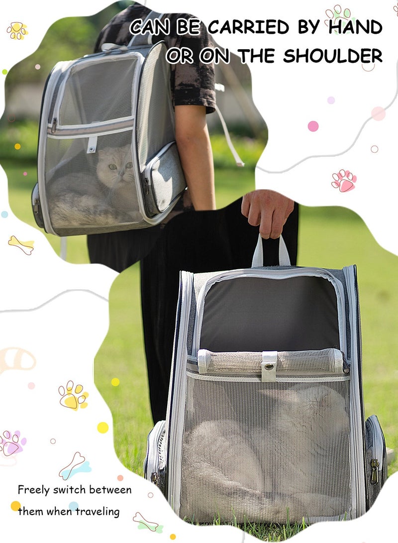 Kidle Cat Bag Pet Backpack Pet Carrier Bag Cat Backpack Expandable with Breathable Mesh for Travel Camping Outdoor  - Image 3