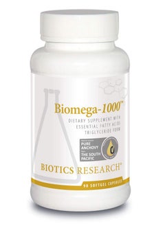 Biotics Research Biotics Research Biomega 1000 Omega 3 Fish Oil Supplement, Highly Concentrated Fish Oil with EPA/DHA, Omega 3 Fatty acids, Supports Immune, Cardiovascular 90 Softgels  - Image 1
