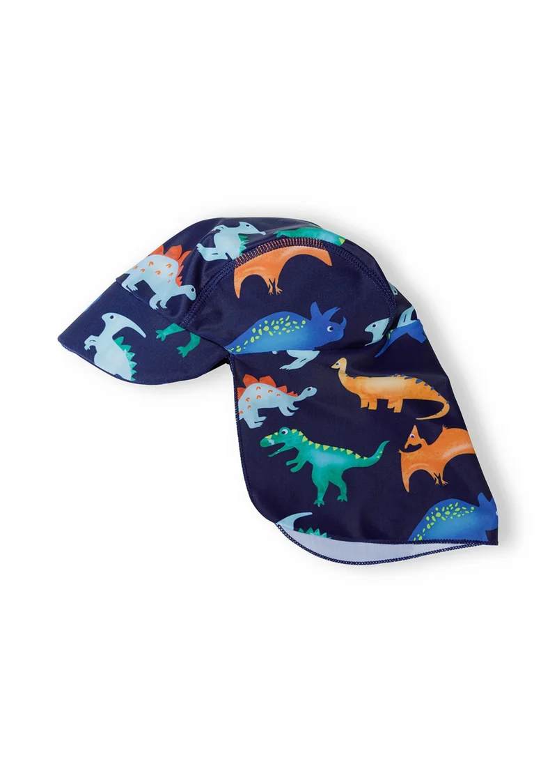 MINOTI Kids Boys' UV Swimsuit with Hat – One-Piece Zip Swimwear Set