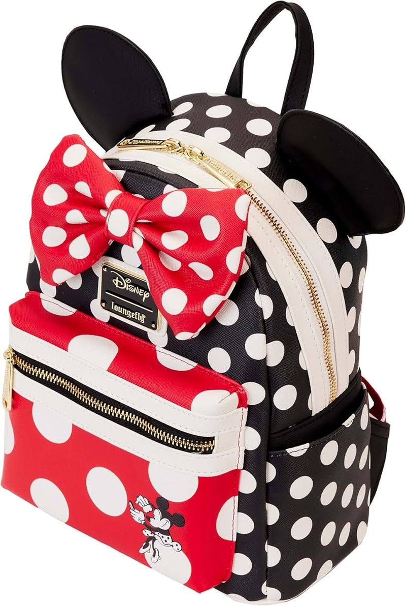 Loungefly Minnie Mouse Rocks the Dots Classic Mini Backpack  Disney Backpacks Standard - Image 3