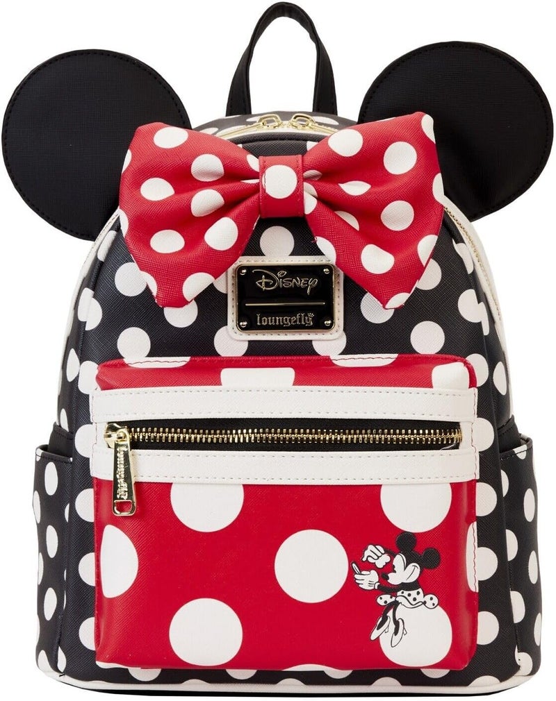Loungefly Minnie Mouse Rocks the Dots Classic Mini Backpack  Disney Backpacks Standard - Image 1