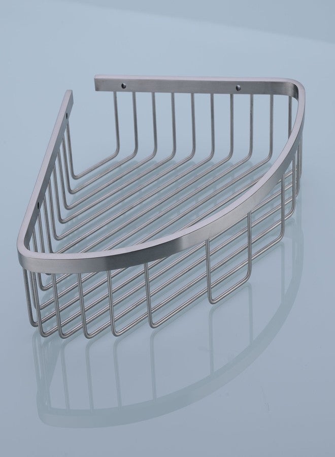orhemus 304 Stainless Steel Shower Caddy Corner Basket Shelf Bathroom Organizer Wall Mounted Storage, Brushed Nickel - Image 2