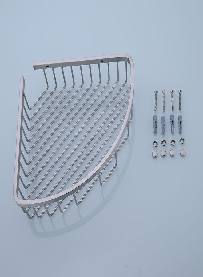 orhemus 304 Stainless Steel Shower Caddy Corner Basket Shelf Bathroom Organizer Wall Mounted Storage, Brushed Nickel - Image 4