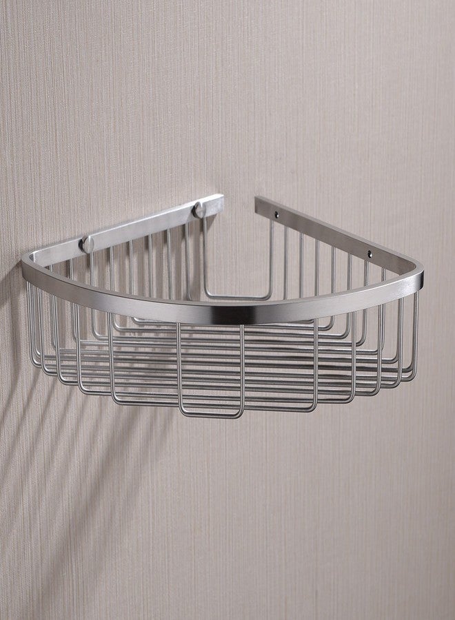orhemus 304 Stainless Steel Shower Caddy Corner Basket Shelf Bathroom Organizer Wall Mounted Storage, Brushed Nickel - Image 5