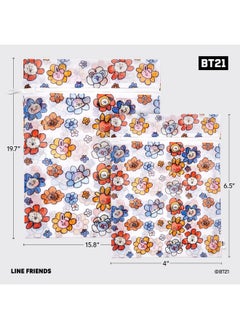 Kitsch Kitsch x BT21 Wash Bags - Funky Floral Print, Zipper Closure & Elastic Cover for Damage-Free Wash Cycle, Includes Two Sizes for All Laundry Needs - Brighten Up Your Laundry Day - 2pc Set  - Image 2
