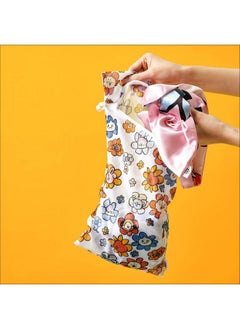 Kitsch Kitsch x BT21 Wash Bags - Funky Floral Print, Zipper Closure & Elastic Cover for Damage-Free Wash Cycle, Includes Two Sizes for All Laundry Needs - Brighten Up Your Laundry Day - 2pc Set  - Image 5