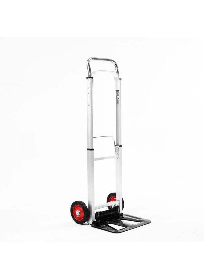 Folding Hand Truck, 2 in 1 Design 400 lbs Capacity, Heavy Duty Industrial Collapsible cart, Dolly Cart with Rubber Wheels for Transport and Moving in Warehouse, Supermarket, Garden - Image 1