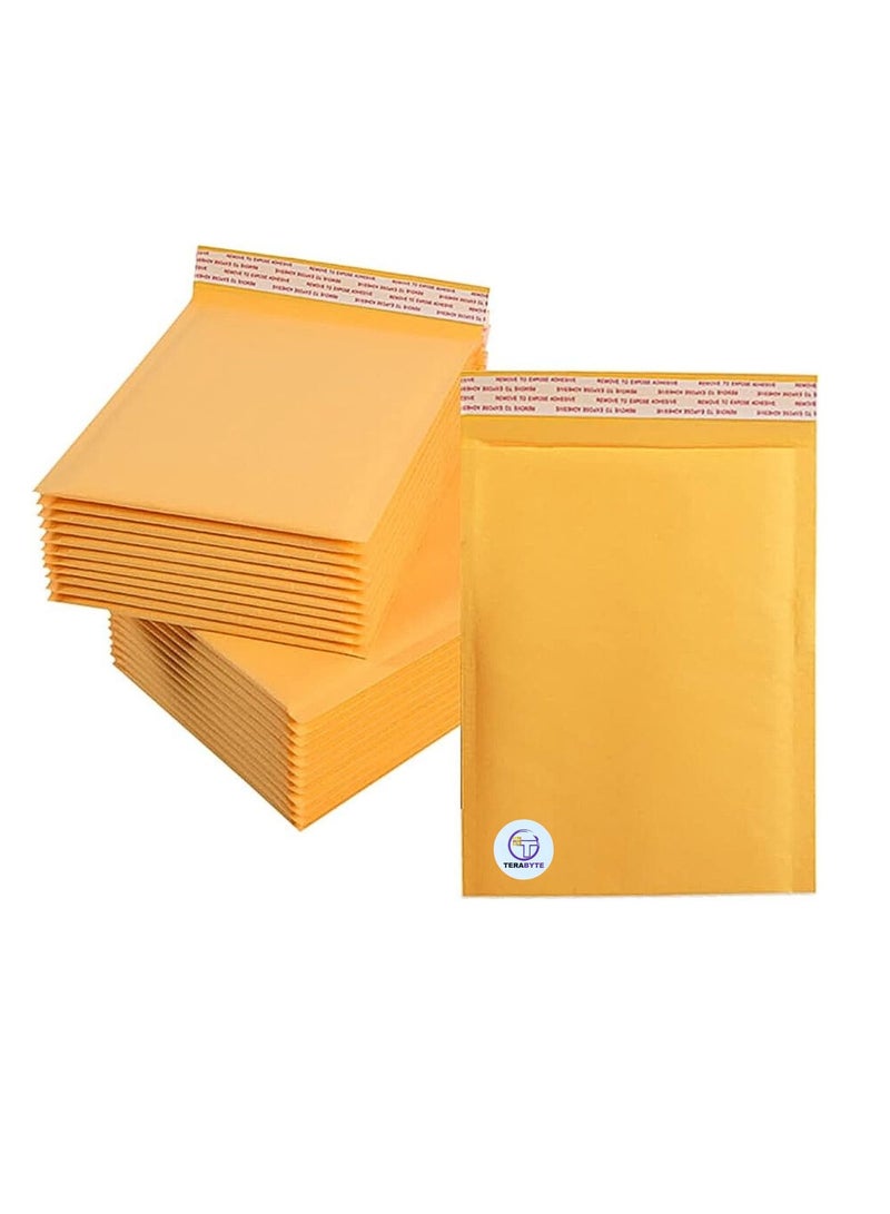 Terabyte Bubble Envelopes Bags 350MM X 470MM (14 INCH-19 INCH) Kraft Paper Bubble Envelopes Bags Padded Mailers Shipping Envelopes Self Seal for Packaging 5pcs - Image 1