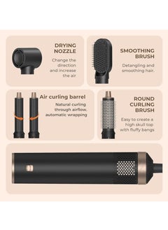 General Air Styler, Hair Dryer Brush, Ion Hair Dryer, Straightening Brush, Quick Drying Styler, Volumizer, Hair Dryer Curler, Automatic Curling Iron  - Image 3